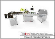 STL-A रैप अराउंड ड्रॉपर बोतल लेबलिंग मशीन 50 - 200पीसी/मिनट