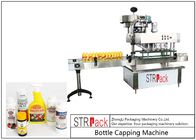 हाई स्पीड स्पिंडल बोतल स्क्रू कैपिंग मशीन 60-150 बोतलों / मिनट के साथ लचीली