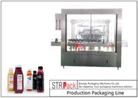 8000 BPH बोतल पैकिंग मशीन लाइन 24 प्रमुखों के साथ स्वचालित रोटरी बोतल वॉशिंग मशीन