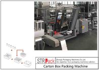 बोतल भरने की लाइन के लिए उच्च क्षमता कार्टन पैकिंग मशीन / केस इरेक्टर मशीन