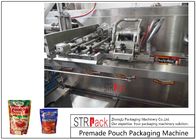 डॉयपैक के लिए सॉस प्रेमाडे पाउच पैकेजिंग मशीन, 3/4 साइड सील बैग, पिलो बैग