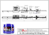चिकनाई तेल स्वचालित भरने की रेखा 5L - 30L शुद्ध वजन भरने की मशीन