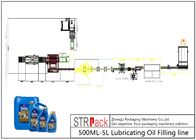 उच्च दक्षता बोतल भरने की रेखा 500ML - 5L चिकनाई तेल भरने की रेखा