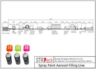 वायवीय बोतल भरने की रेखा स्प्रे पेंट एरोसोल भरने की रेखा ISO9001