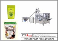 ऑटो दूध पाउडर चाय पाउडर कॉफी पाउडर पैकेजिंग मशीन स्टैंड अप जिपर पाउच के लिए 5.5 किलोवाट