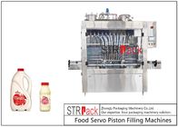 ताजा क्रीम पिस्टन वॉल्यूमेट्रिक बोतल तरल भरने की मशीन स्वचालित 8 प्रमुख