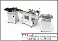 STL-A गोल जूस बोतल लेबलिंग मशीन 200pcs/मिनट