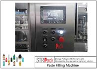 पिस्टन सर्वो फिलिंग मशीन / ड्रॉप डाउन सिस्टम के साथ पूरी तरह से स्वचालित रैखिक भरने की मशीन