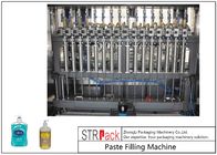 16 नोजल पिस्टन उच्च चिपचिपापन तरल भरने की मशीन 100ml-1L तरल साबुन / लोशन के लिए
