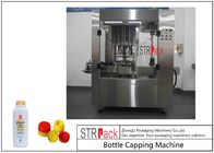 खाद्य तेल / टैल्कम पाउडर के लिए स्वचालित बोतल कैपिंग मशीन 8 प्रमुखों पर पुश दबाएं