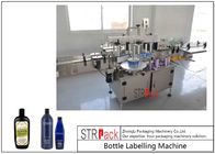 गोल / फ्लैट / स्क्वायर बोतल लेबलिंग मशीन, सर्वो संचालित डबल साइड लेबलिंग मशीन