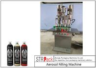 एयर फ्रेशनर / रेफ्रिजरेंट के लिए सेमी ऑटोमैटिक एरोसोल स्प्रे पेंट फिलिंग मशीन