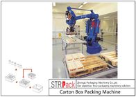 उद्योग खाद्य रसायन स्टैकिंग के लिए स्वचालित कार्टन रोबोट पैलेटाइजिंग सिस्टम