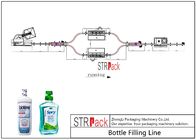 बोतल के साथ माउथवॉश पैकेजिंग लाइन खोलना, मशीन भरना, कैपिंग मशीन, तरल भराव के लिए लेबलिंग मशीन