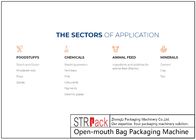 रासायनिक गोली पाउडर के लिए 25 किग्रा / बैग पीई ओपन माउथ बैग पैकेजिंग मशीन