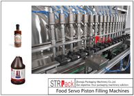 स्टेक सॉस की बोतल स्वचालित तरल भरने की मशीन 8 प्रमुख 130bpm